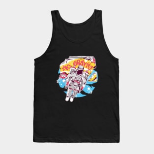 Astronaut do graffiti with no gravity Tank Top